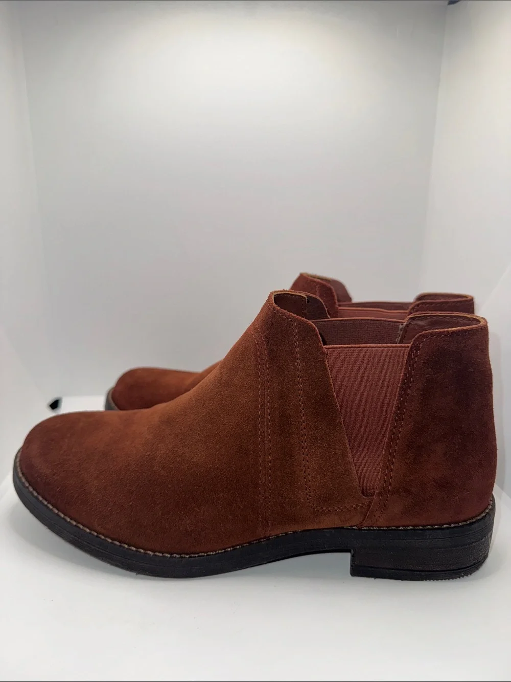 Clarks Demi Beat Brown Suede Ankle Boots Bootie Women’s 8